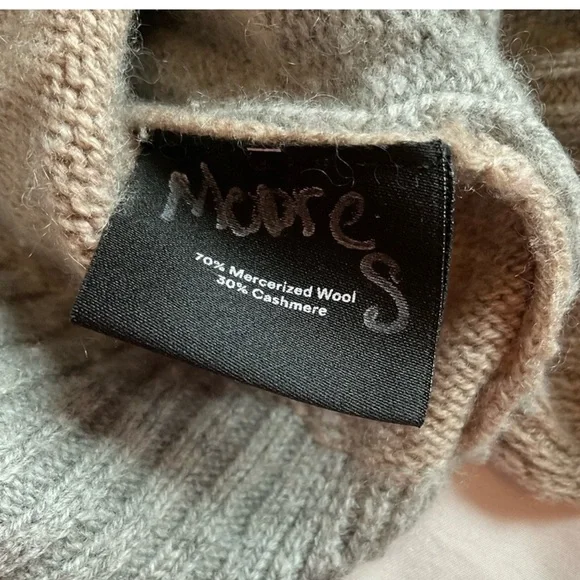 Summer salt Cashmere & Wool Blend Turtleneck Sweater Size M - Picture 5 of 5